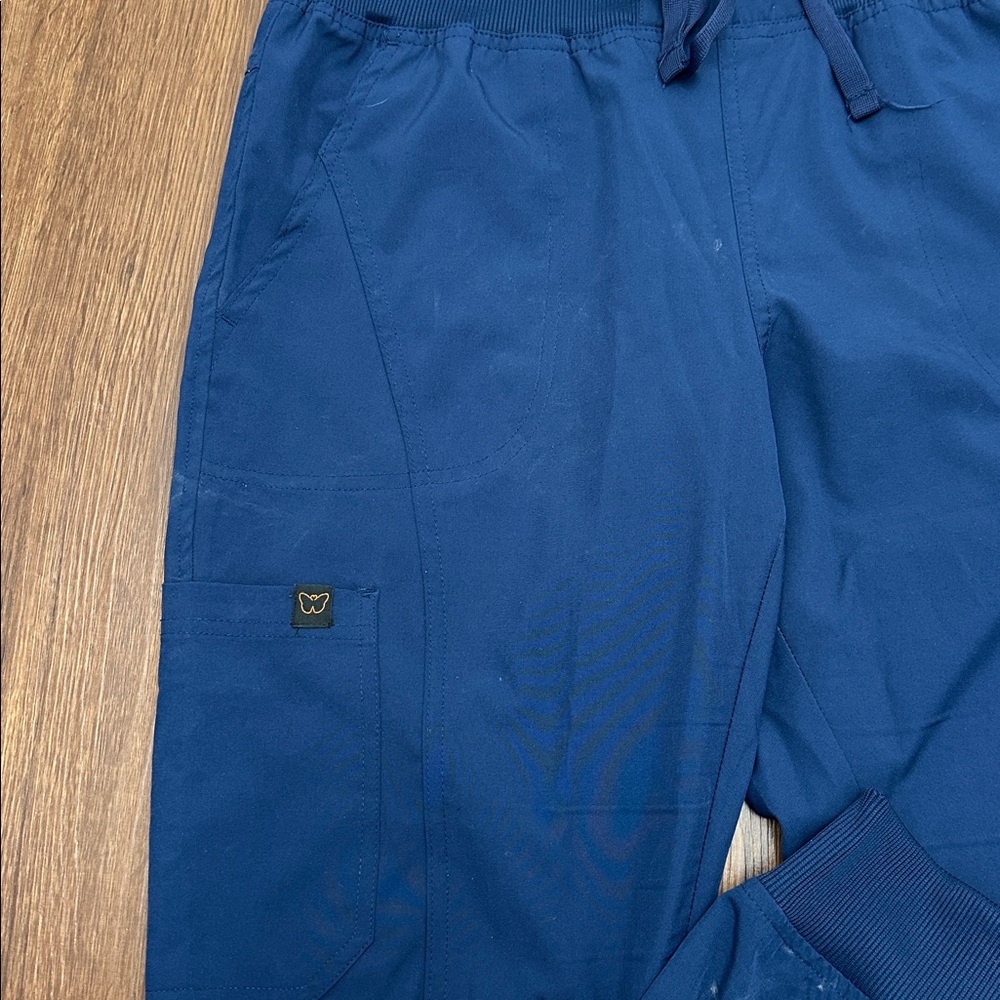 Navy Monarch Scrub jogger bottom - Picture 3 of 5